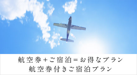 航空券＋ご宿泊＝お得なプラン 航空券付きご宿泊プラン
