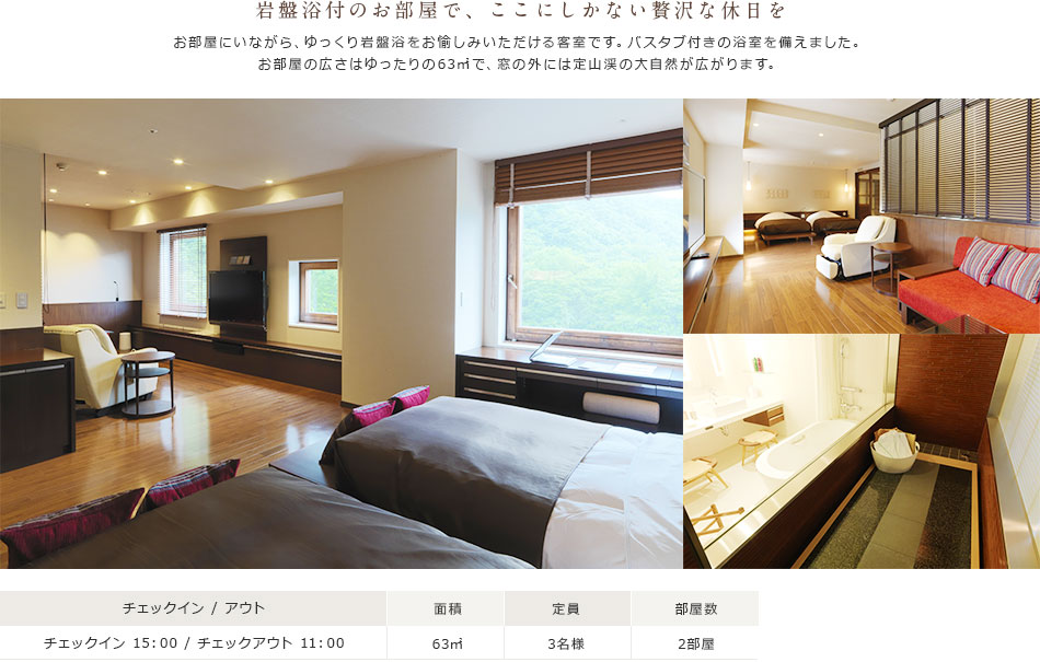 岩盤浴付デラックスツインルーム